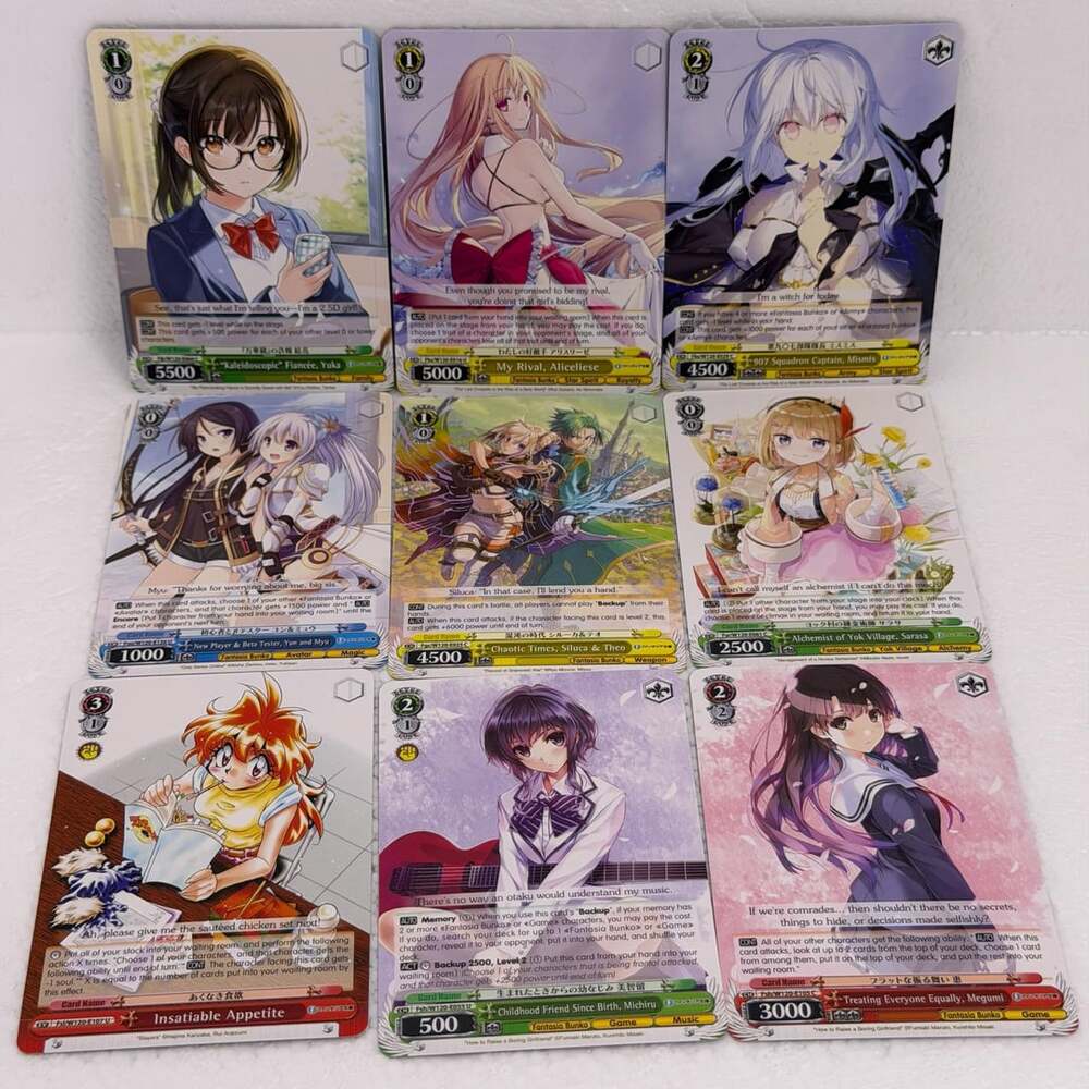 Weiss Schwarz Fujimi Fantasia Bunko Vol.2 Trading Card Lot of 8
